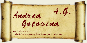 Andrea Gotovina vizit kartica